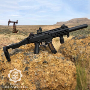 graphite black on a cz scorpion