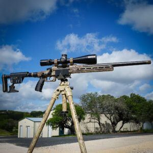 fde camo on a bolt action rifle