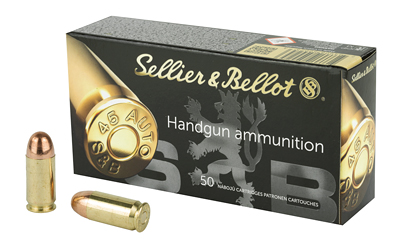 Sellier & Bellot, Pistol, 45ACP, 230 Grain, Full Metal Jacket, 50 Round Box