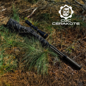 tiger stripe cerakote on a lever action rifle